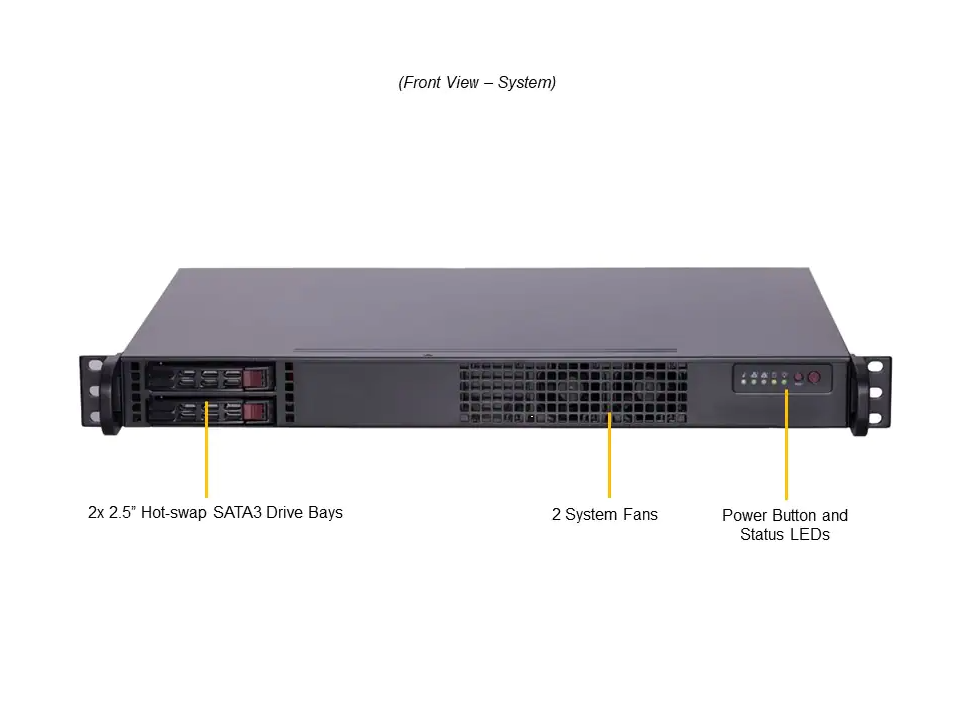 Supermicro SYS-111AD-HN2 Front